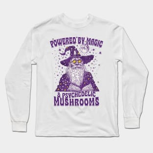 Powered By Magic & Psychedelic Mushrooms Long Sleeve T-Shirt